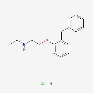 molecular formula C17H22ClNO B5341674 2-(2-benzylphenoxy)-N-ethylethanamine;hydrochloride 