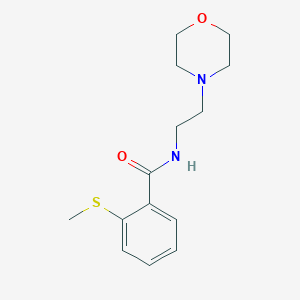 molecular formula C14H20N2O2S B5341691 2-(methylthio)-N-[2-(4-morpholinyl)ethyl]benzamide 