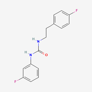 molecular formula C15H14F2N2O B5341872 1-(3-Fluorophenyl)-3-[2-(4-fluorophenyl)ethyl]urea 