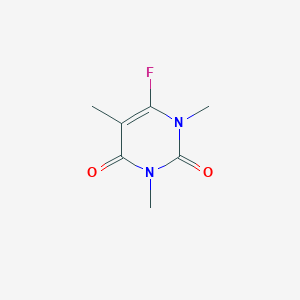 molecular formula C7H9FN2O2 B053419 1,3-Dimethyl-6-fluorothymine CAS No. 112706-71-5