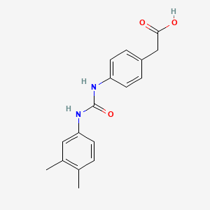 2-(4-{[(3,4-DIMETHYLANILINO)CARBONYL]AMINO}PHENYL)ACETIC ACID