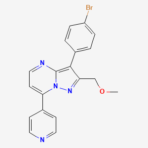 3-(4-bromophenyl)-2-(methoxymethyl)-7-(4-pyridinyl)pyrazolo[1,5-a]pyrimidine