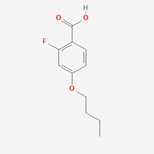 molecular formula C11H13FO3 B053421 4-Butoxy-2-fluorobenzoic acid CAS No. 123843-54-9