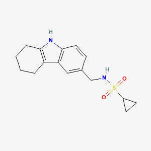 molecular formula C16H20N2O2S B5342129 N-(2,3,4,9-tetrahydro-1H-carbazol-6-ylmethyl)cyclopropanesulfonamide 