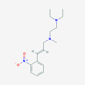 N',N'-diethyl-N-methyl-N-[(E)-3-(2-nitrophenyl)prop-2-enyl]ethane-1,2-diamine