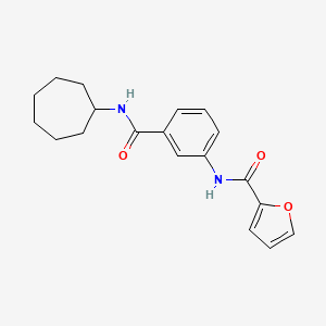 N-{3-[(cycloheptylamino)carbonyl]phenyl}-2-furamide