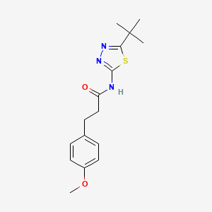 N-(5-tert-butyl-1,3,4-thiadiazol-2-yl)-3-(4-methoxyphenyl)propanamide