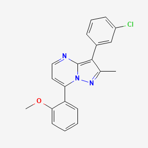 3-(3-chlorophenyl)-7-(2-methoxyphenyl)-2-methylpyrazolo[1,5-a]pyrimidine