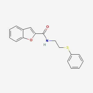 N-[2-(phenylsulfanyl)ethyl]-1-benzofuran-2-carboxamide