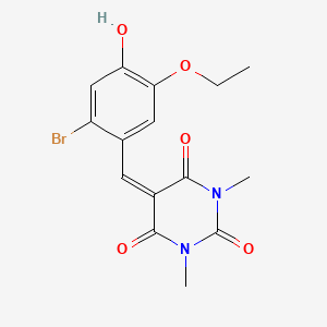 5-(2-bromo-5-ethoxy-4-hydroxybenzylidene)-1,3-dimethyl-2,4,6(1H,3H,5H)-pyrimidinetrione