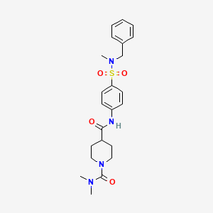 N-(4-{[BENZYL(METHYL)AMINO]SULFONYL}PHENYL)-N,N-DIMETHYLTETRAHYDRO-1,4(2H)-PYRIDINEDICARBOXAMIDE