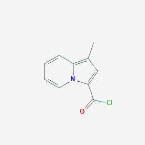 molecular formula C10H8ClNO B053427 1-Methylindolizine-3-carbonyl chloride CAS No. 115813-14-4