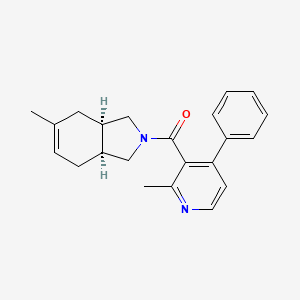 [(3aR,7aS)-5-methyl-1,3,3a,4,7,7a-hexahydroisoindol-2-yl]-(2-methyl-4-phenylpyridin-3-yl)methanone