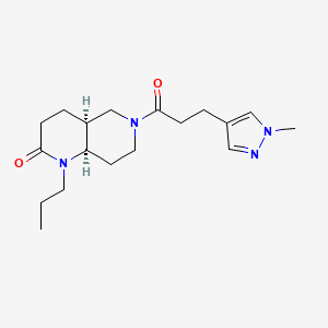 (4aS*,8aR*)-6-[3-(1-methyl-1H-pyrazol-4-yl)propanoyl]-1-propyloctahydro-1,6-naphthyridin-2(1H)-one