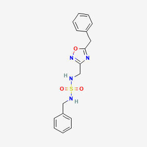 N-benzyl-N'-[(5-benzyl-1,2,4-oxadiazol-3-yl)methyl]sulfamide