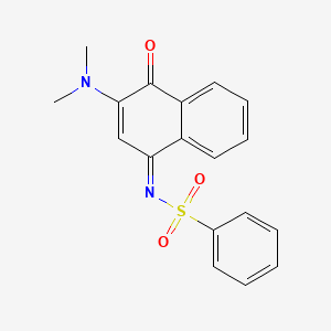 (Z)-N-(3-(Dimethylamino)-4-oxonaphthalen-1(4H)-ylidene)benzenesulfonamide