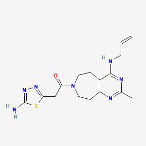 N-allyl-7-[(5-amino-1,3,4-thiadiazol-2-yl)acetyl]-2-methyl-6,7,8,9-tetrahydro-5H-pyrimido[4,5-d]azepin-4-amine