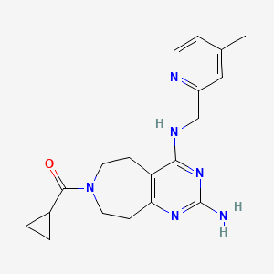 7-(cyclopropylcarbonyl)-N~4~-[(4-methylpyridin-2-yl)methyl]-6,7,8,9-tetrahydro-5H-pyrimido[4,5-d]azepine-2,4-diamine