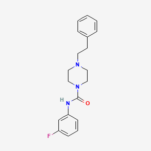 N-(3-fluorophenyl)-4-(2-phenylethyl)piperazine-1-carboxamide