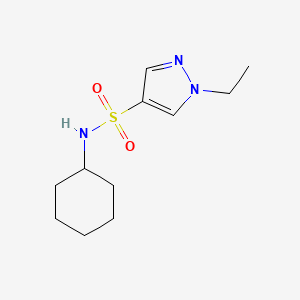 N-cyclohexyl-1-ethyl-1H-pyrazole-4-sulfonamide