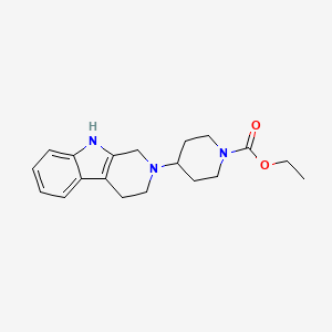 ethyl 4-(1,3,4,9-tetrahydro-2H-beta-carbolin-2-yl)-1-piperidinecarboxylate