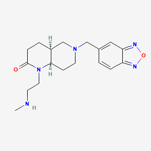 rel-(4aS,8aR)-6-(2,1,3-benzoxadiazol-5-ylmethyl)-1-[2-(methylamino)ethyl]octahydro-1,6-naphthyridin-2(1H)-one dihydrochloride