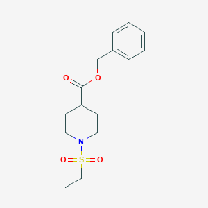 molecular formula C15H21NO4S B5342951 Benzyl 1-ethylsulfonylpiperidine-4-carboxylate 