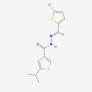 N'-[(5-chloro-2-thienyl)methylene]-5-isopropyl-3-thiophenecarbohydrazide