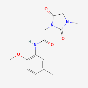 N~1~-(2-METHOXY-5-METHYLPHENYL)-2-(3-METHYL-2,5-DIOXO-1-IMIDAZOLIDINYL)ACETAMIDE