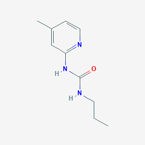 molecular formula C10H15N3O B5343006 1-(4-Methylpyridin-2-yl)-3-propylurea 