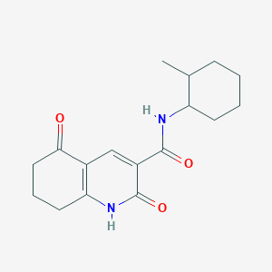 N-(2-methylcyclohexyl)-2,5-dioxo-1,2,5,6,7,8-hexahydro-3-quinolinecarboxamide