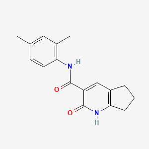 molecular formula C17H18N2O2 B5343060 N-(2,4-dimethylphenyl)-2-oxo-1,5,6,7-tetrahydrocyclopenta[b]pyridine-3-carboxamide 