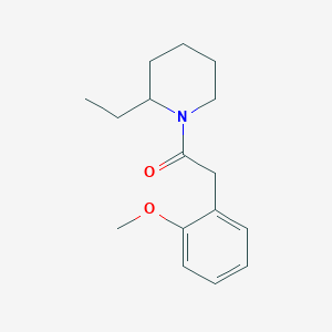 molecular formula C16H23NO2 B5343068 1-(2-Ethylpiperidin-1-yl)-2-(2-methoxyphenyl)ethanone 