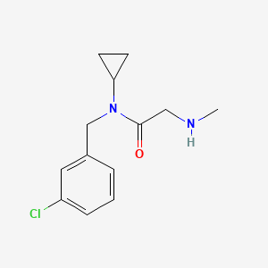 molecular formula C13H17ClN2O B5343087 N~1~-(3-chlorobenzyl)-N~1~-cyclopropyl-N~2~-methylglycinamide 