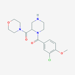 4-{[1-(3-chloro-4-methoxybenzoyl)-2-piperazinyl]carbonyl}morpholine