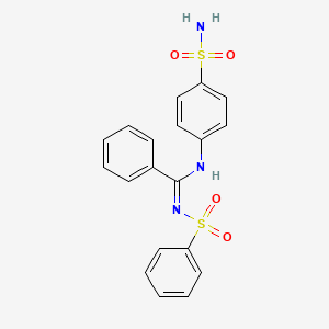 N'-(benzenesulfonyl)-N-(4-sulfamoylphenyl)benzenecarboximidamide