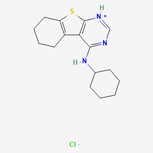 N-cyclohexyl-5,6,7,8-tetrahydro-[1]benzothiolo[2,3-d]pyrimidin-1-ium-4-amine;chloride