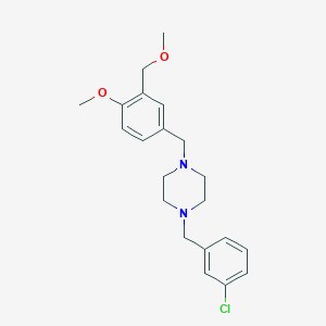 1-(3-chlorobenzyl)-4-[4-methoxy-3-(methoxymethyl)benzyl]piperazine