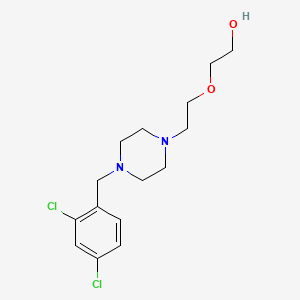 2-[2-[4-[(2,4-Dichlorophenyl)methyl]piperazin-1-yl]ethoxy]ethanol