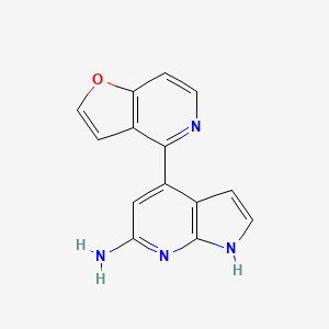 molecular formula C14H10N4O B5343205 4-furo[3,2-c]pyridin-4-yl-1H-pyrrolo[2,3-b]pyridin-6-amine 