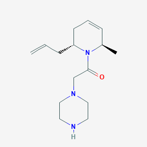 1-{2-[(2R*,6R*)-2-allyl-6-methyl-3,6-dihydropyridin-1(2H)-yl]-2-oxoethyl}piperazine