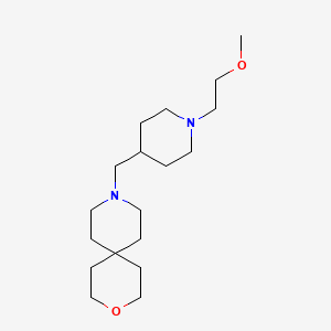 9-{[1-(2-methoxyethyl)piperidin-4-yl]methyl}-3-oxa-9-azaspiro[5.5]undecane