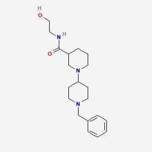 molecular formula C20H31N3O2 B5343247 1'-benzyl-N-(2-hydroxyethyl)-1,4'-bipiperidine-3-carboxamide 