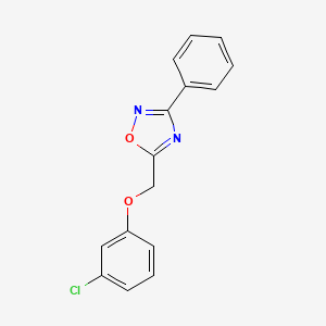 5-[(3-chlorophenoxy)methyl]-3-phenyl-1,2,4-oxadiazole