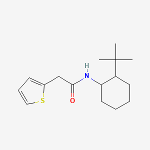 molecular formula C16H25NOS B5343255 N-(2-tert-butylcyclohexyl)-2-(thiophen-2-yl)acetamide 