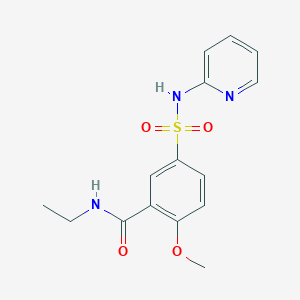 N-ethyl-2-methoxy-5-(pyridin-2-ylsulfamoyl)benzamide