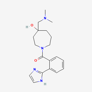 4-[(dimethylamino)methyl]-1-[2-(1H-imidazol-2-yl)benzoyl]-4-azepanol