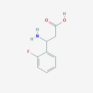 molecular formula C9H10FNO2 B053433 3-amino-3-(2-fluorophenyl)propanoic Acid CAS No. 117391-49-8
