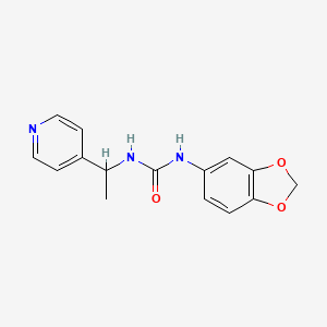 1-(1,3-Benzodioxol-5-yl)-3-[1-(pyridin-4-yl)ethyl]urea