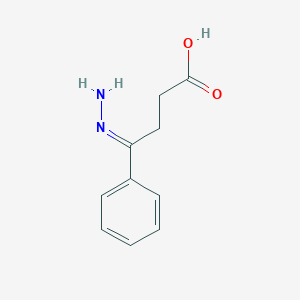 molecular formula C10H12N2O2 B5343336 (4E)-4-hydrazinylidene-4-phenylbutanoic acid 